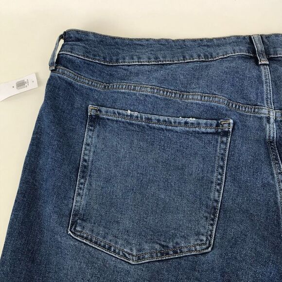 Old Navy High Rise O.G. Loose Jeans Women’s Plus Size 26 Raw Hem Stretch - Picture 7 of 15
